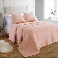 Paoletti Brooklands Bedspread - Blush Viscose - Size 265 cm x 265 cm