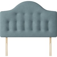 Victor - Super King Size - Buttoned Headboard - Duck Egg Blue - Fabric - 6ft - Happy Beds