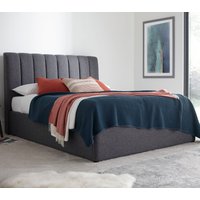 Autumn - Double - Ottoman Storage Bed - Grey - Fabric - 6ft - Happy Beds