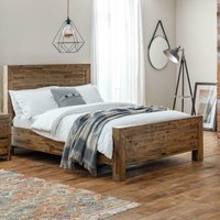 Hoxton - Super King Size - Rustic Oak Effect - Wood - 6ft - Happy Beds