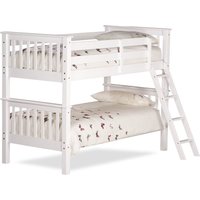 Oxford - Kids White Wooden Bunk Bed - Single - 3ft - Happy Beds