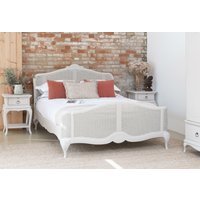 Etienne - Super King Size - Rattan French Bed - Grey - Wooden - 6ft - Willis & Gambier - Happy Beds